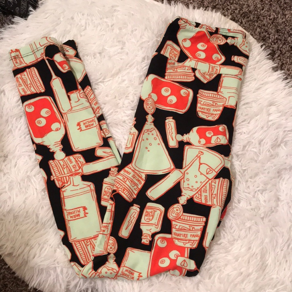 Lularoe “Mad Scientist” Halloween Leggings
